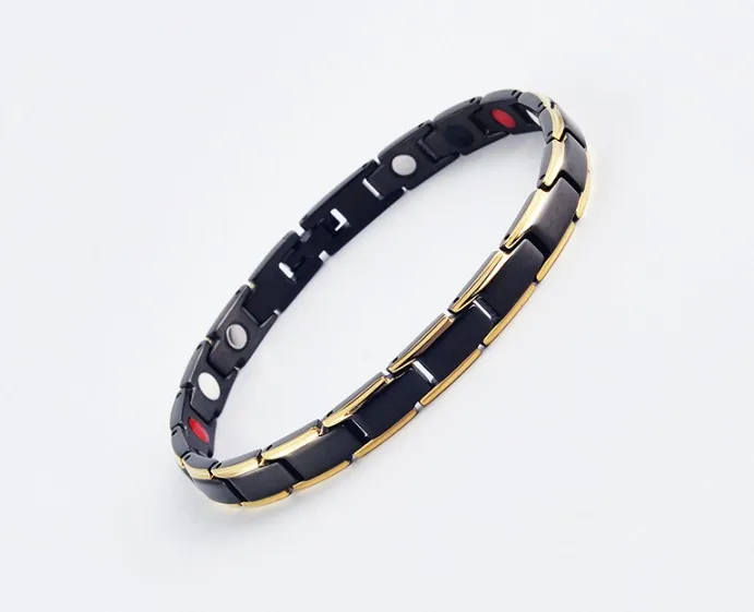 Wholesale health medical energy metal stainless steel blood pressure control bracelet energy for women