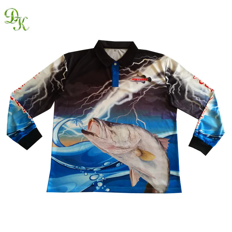Custom design long sleeves fishing clothing