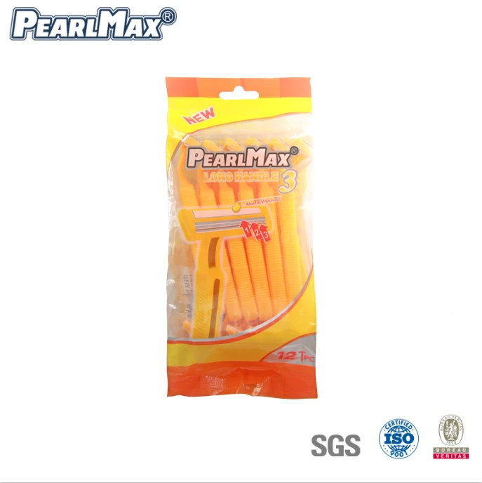 Razor Steel Plastic Handle Twin Blade Razor Shaving Kit