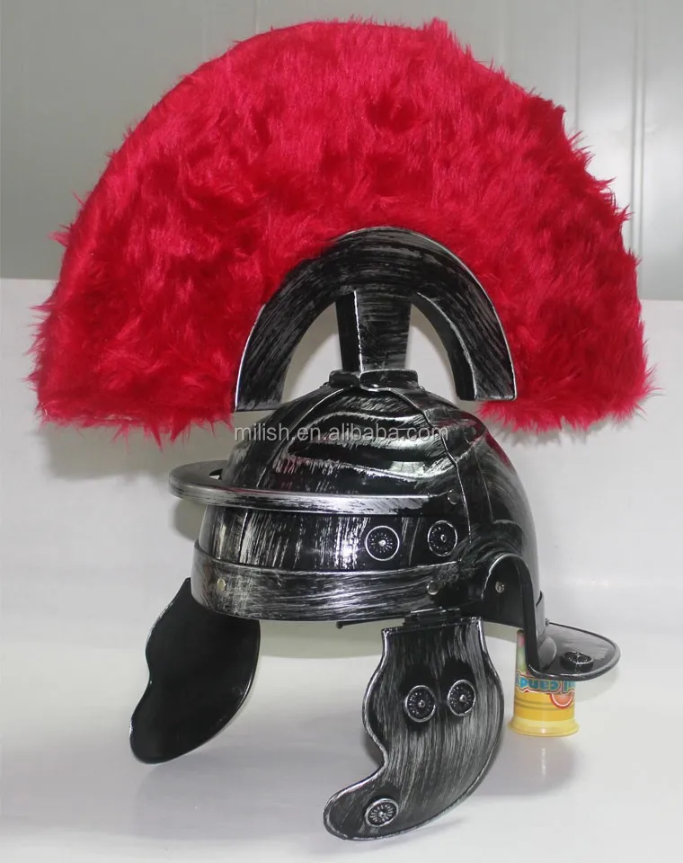 MHH106 Party plastic toy medieval armor roman war helmet/ roman centurion helmet