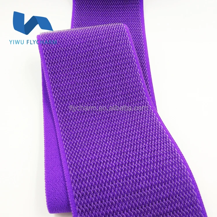 
Colored elastic loop tape for wrist band 