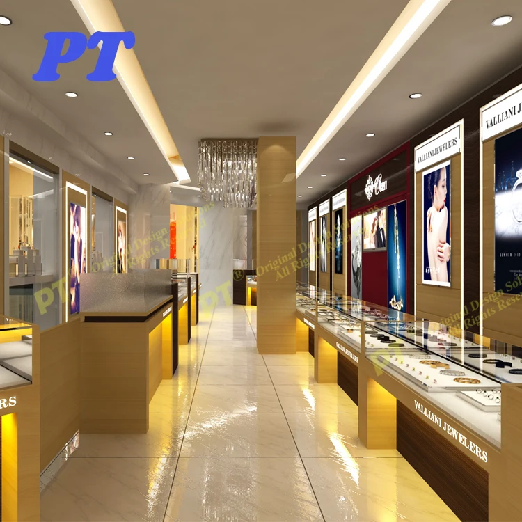 Luxury Jewellery Shop Furniture Showroom Exterior Design In India Mdf Jewelry Gold Cabinet