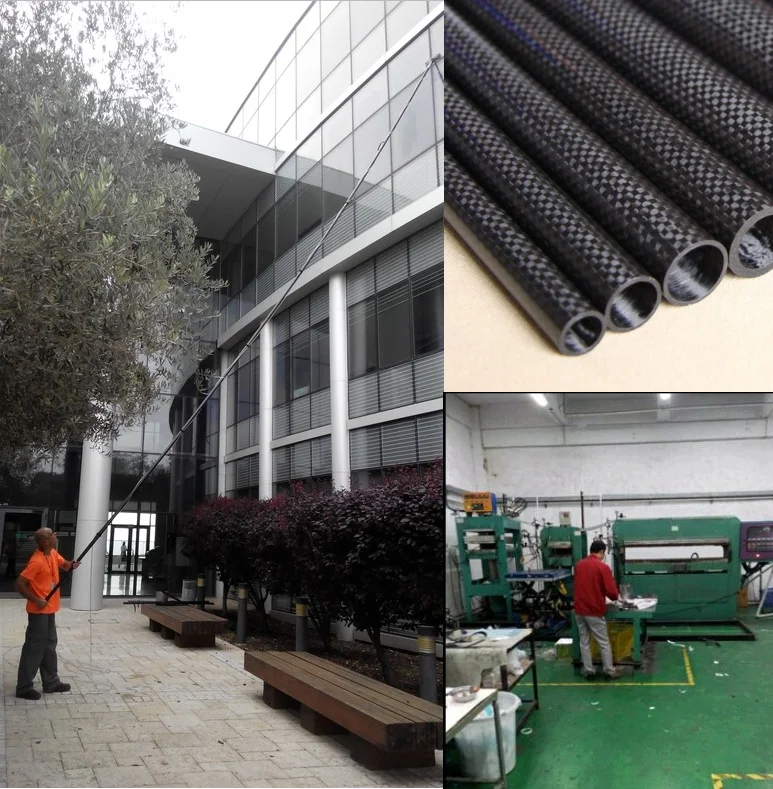 Carbon fiber window cleaning pole