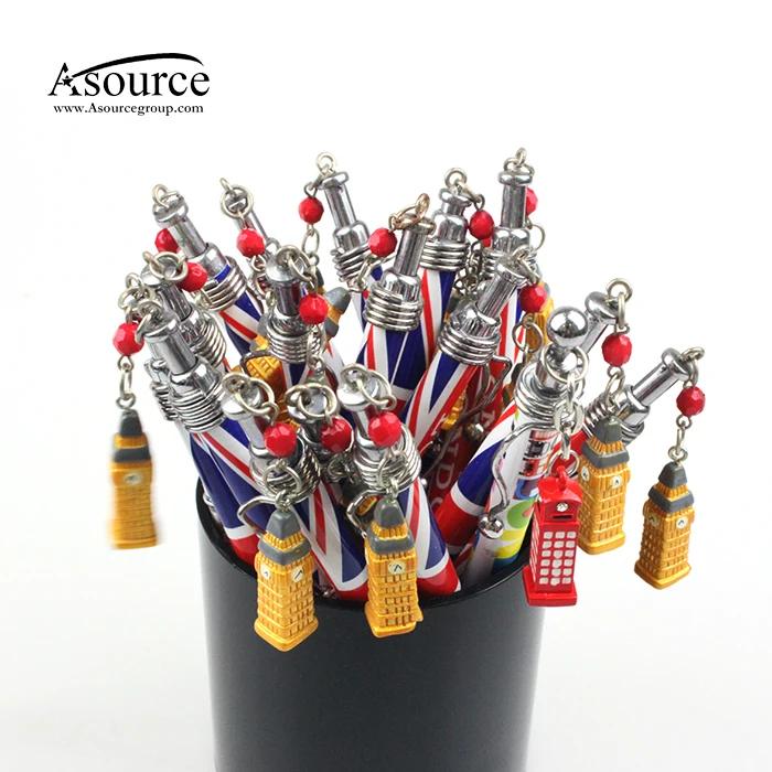 Adorable British Souvenir Gift Pen with Charm