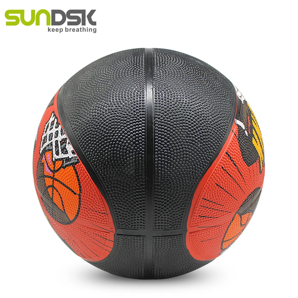 Custom made size 3 rubber basketball ball custom logo