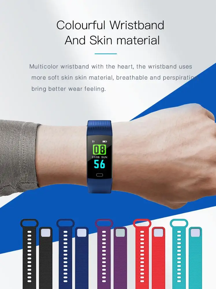 2020 hot sales Y5 fitness tracker activity smart band with heart rate Blood pressure monitor smart bracelet for sport