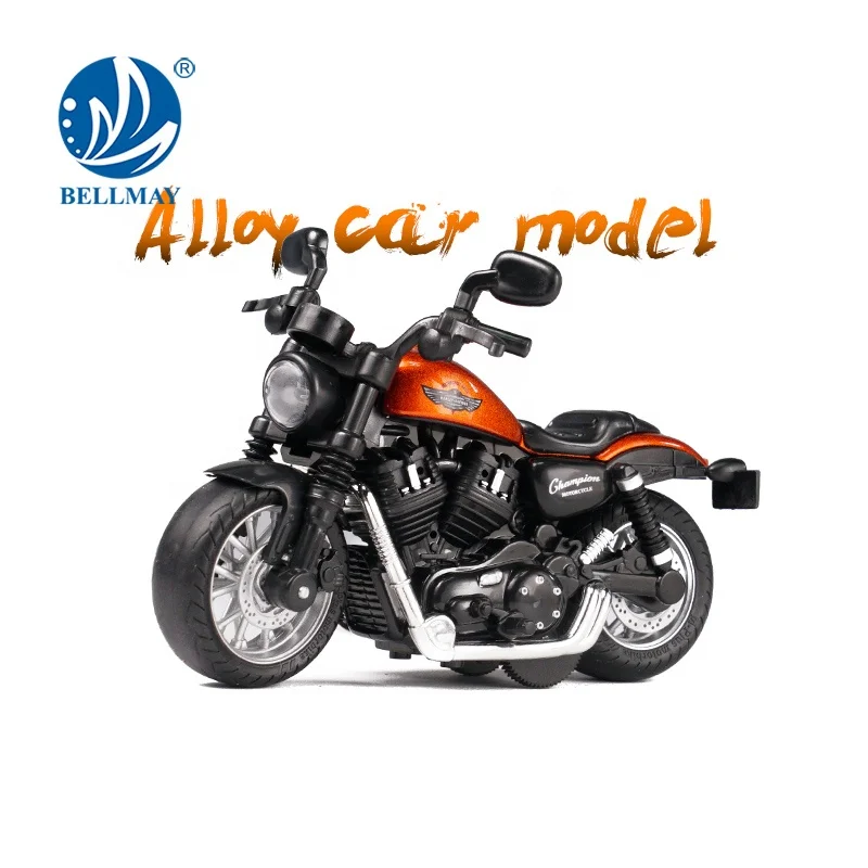 Bemay игрушка легкая музыка Harley мотоциклетная хобби модель автомобиля игрушечный транспорт для продажи