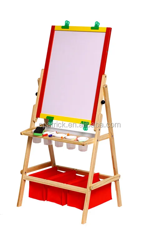 2021 Art supply All-in-One Wooden Kids Art Easel with Paper Roll