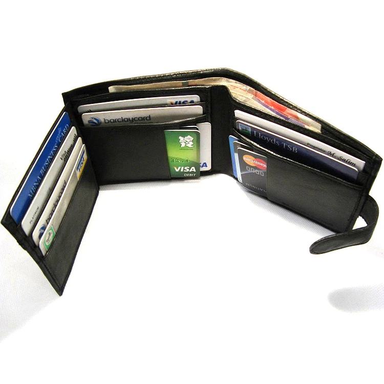 
Custom Brand New Soft Nappa Leather credit card wallet for men 