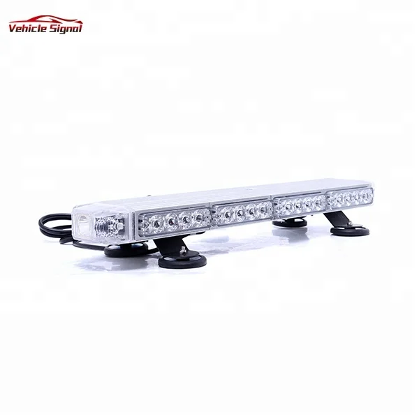 Factory sale Red Led ambulance light bar Low Profile Police Warning Led Lightbar with siren speaker