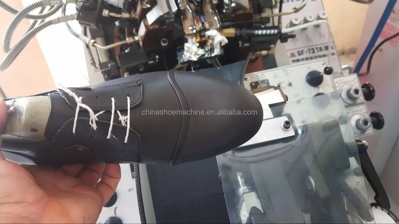High quality auto-cementing toe lasting machine QF-737A(MA) shoe making equipment