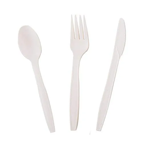 Disposable Dinnerware cornstarch cutlery packing biodegradable spoon bamboo chopstick toothpick and napkin