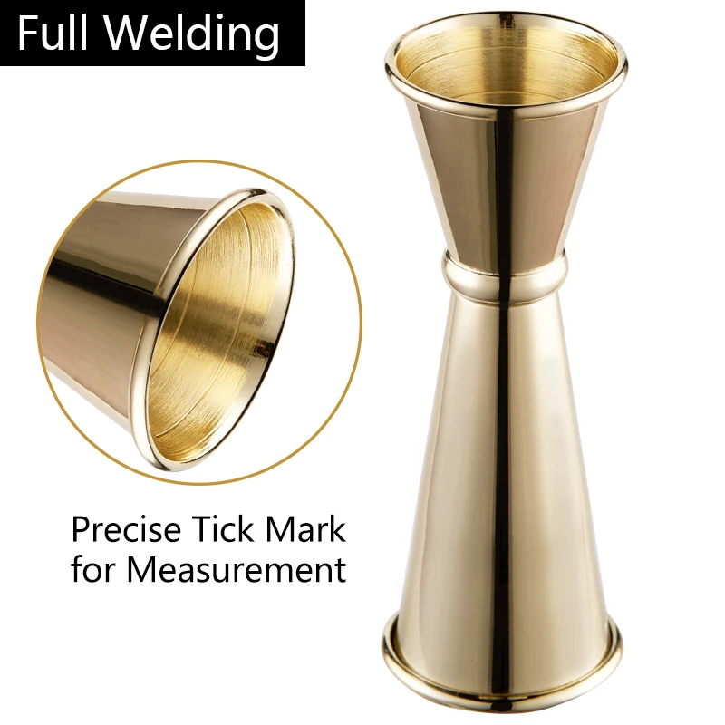 Top cocktail kits stainless steel barware set gold