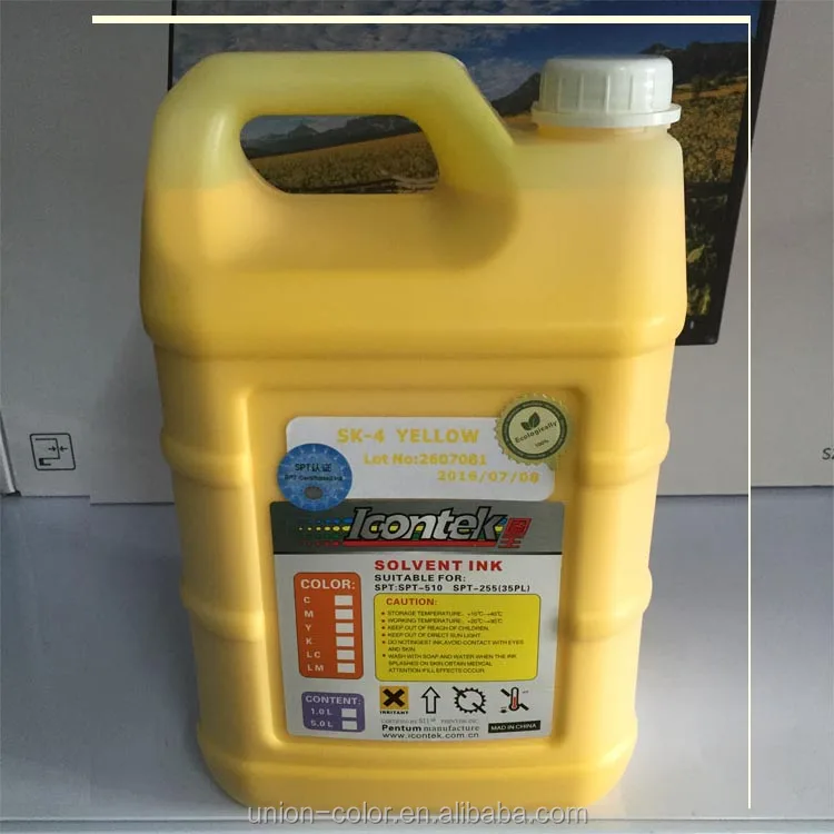 original icontek sk4 solvent printing ink for 3.2m printer