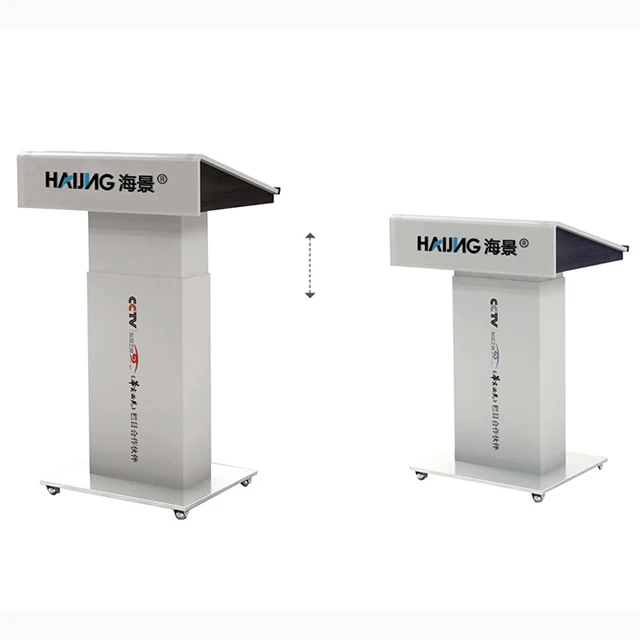 
factory customized standard lifting metal lecture table 