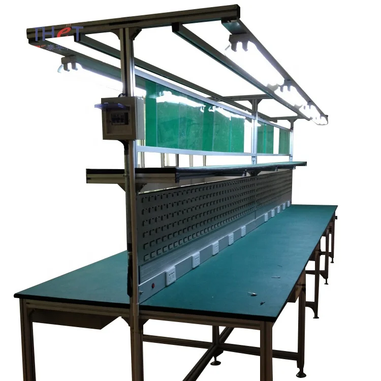 Custom electronics factory assembly line production station assembly station anti-static workbench