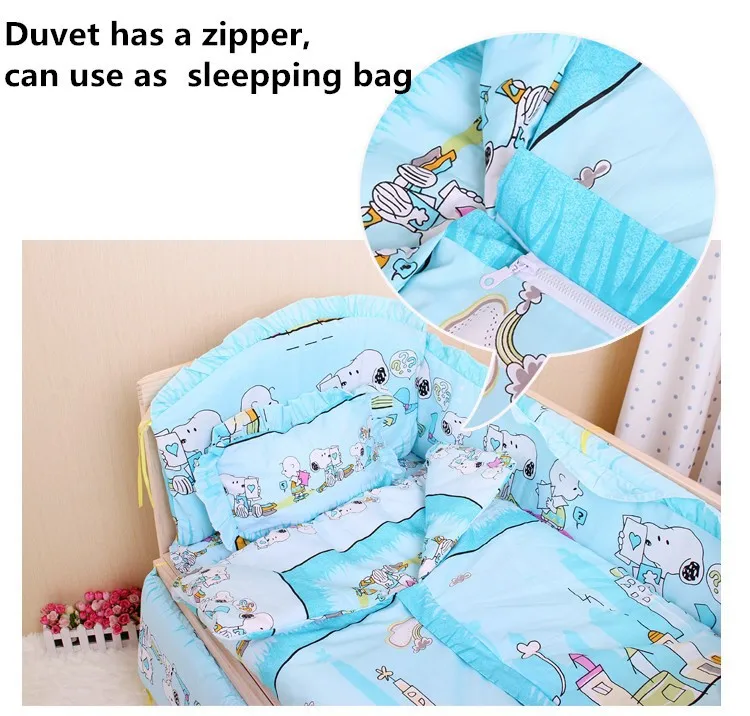 Promotion 10PCS bedding baby cradle crib bedding baby comforter crib set unpick bumpers matress pillow duvet