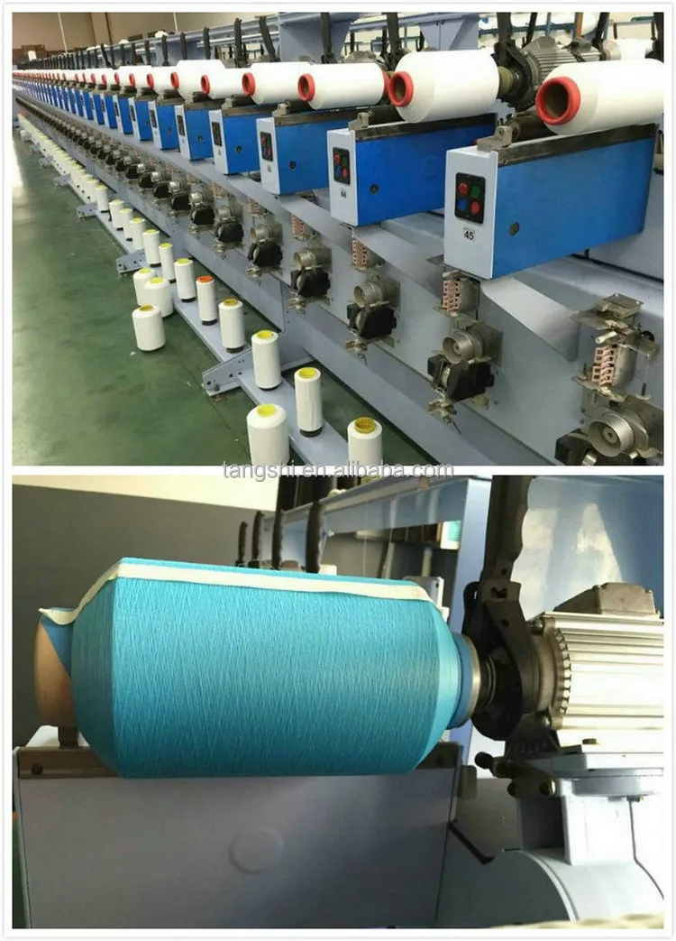 Precision type HDPE yarn rewinding machine for monofilament yarn winding