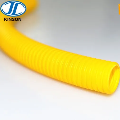 Yellow plastic PP electrical flexible conduit