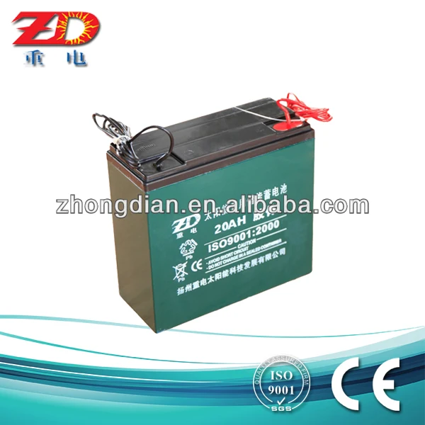 
solar sealed lead acid storage battery 12v 20ah 