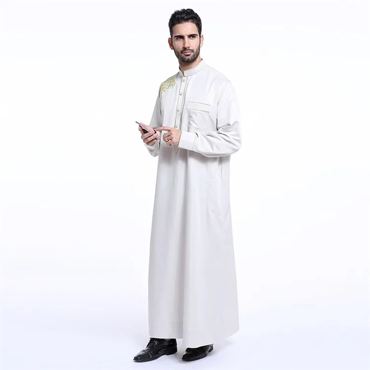 Новейшие Онлайн-дизайны Abaya 2018 оптовая продажа мужская одежда Дубая Thobe