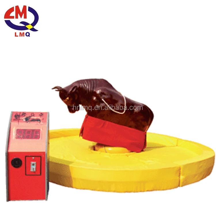 2017 top sales amusement park electric inflatable games red mechanical bull rides for sale