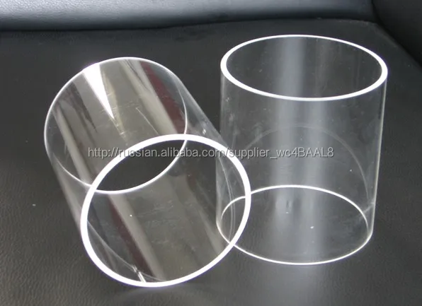 Кварцевая стеклянная труба с большим диаметром