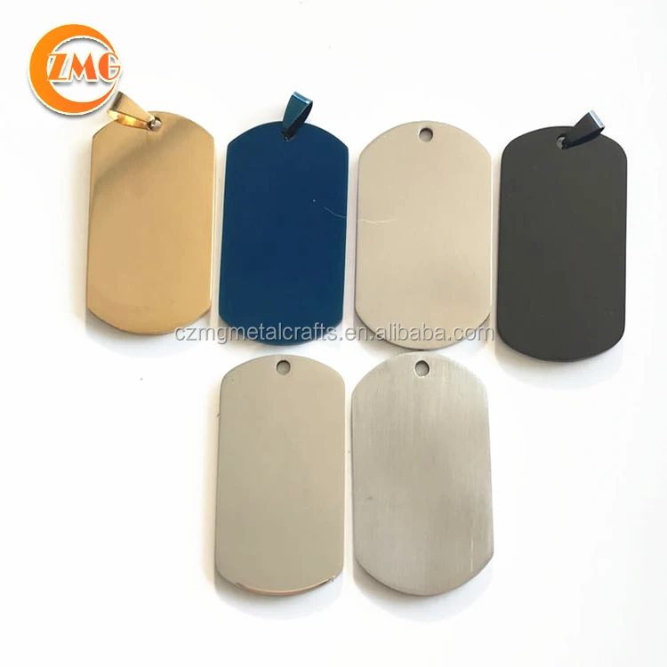 cheap wholesale high quality sublimation for laser engraved blank stainless steel metal dog tag