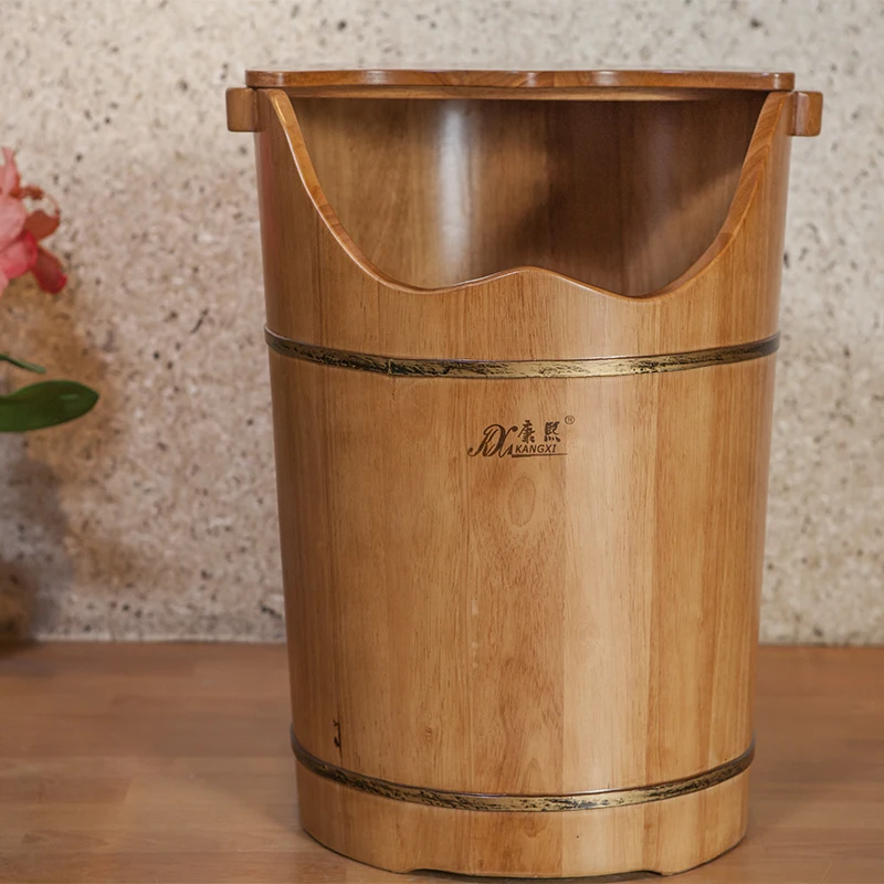 Wooden  Steam Room Bench Fico Foot Sauna Bucket