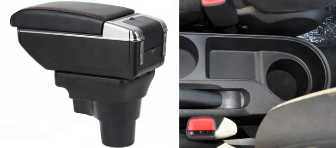 Japan Sunny/Versa armrest box PU Leather central Store content box