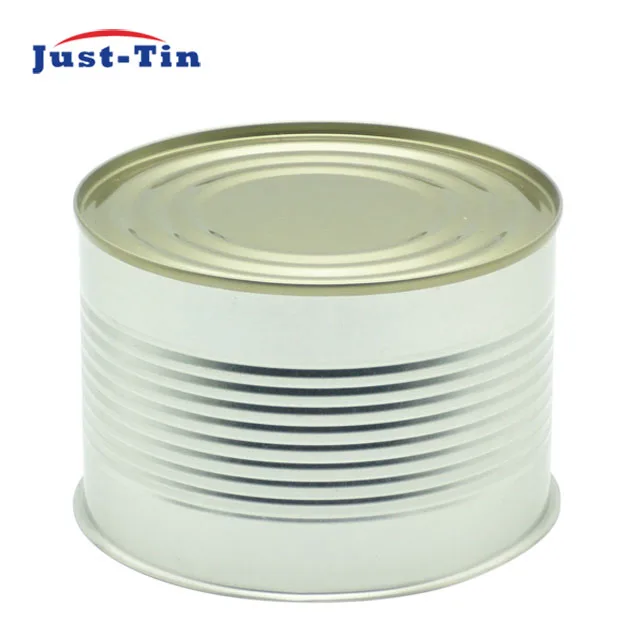 15119 2200g empty round food print on tin can for tomato paste