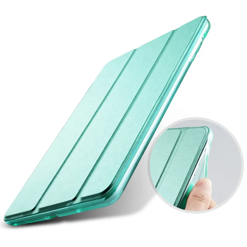 Transparent Hard PC+ Soft TPU edge tablet cover case for iPad 9.7 inch iPad 5 2017, iPad 6 2018