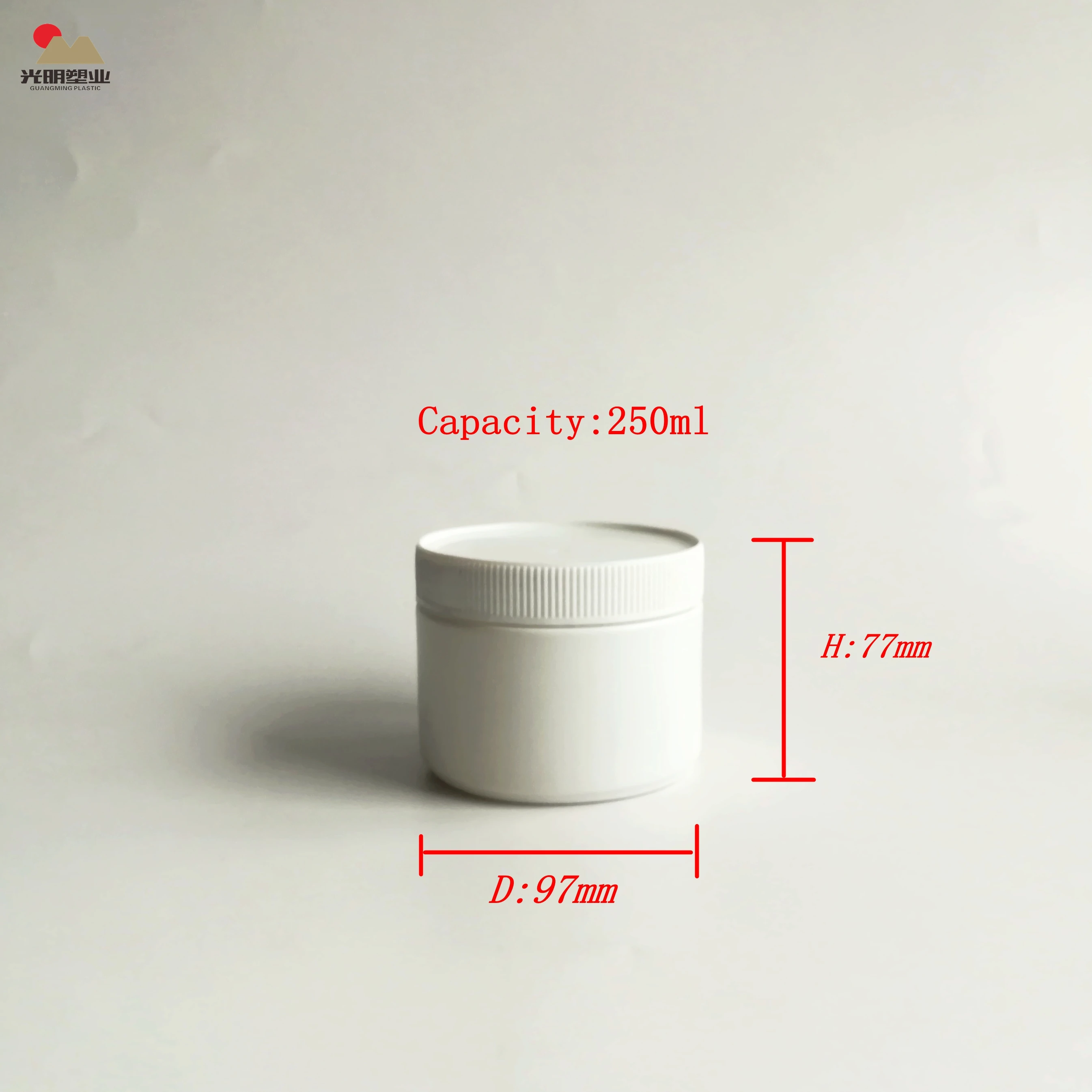 Food Grade 100g 120g white round HDPE protein powder Plastic Jar