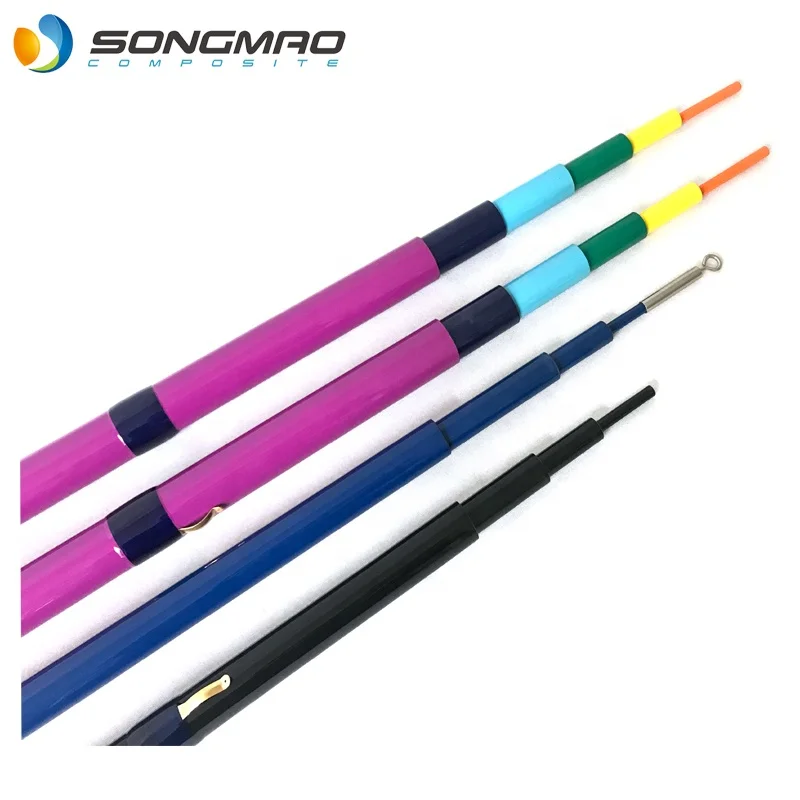 Hot selling 4m 6m fiberglass telescopic flag pole