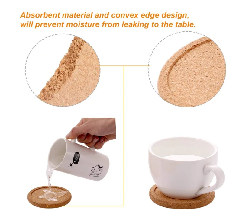 Hot sale coffee cup coaster teacup mop anti-scalding wooden cup mat handmade Fluted wooden coasters