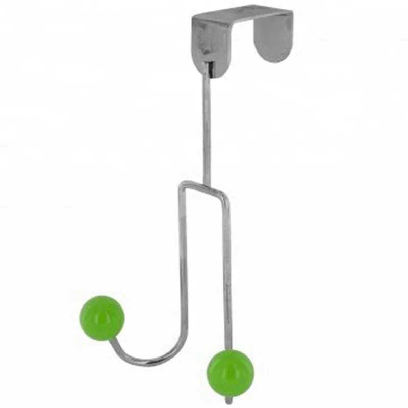 
multifunctional Durable metal with chrome finished twin over door hook hanger holder hook cupboard mug holder 