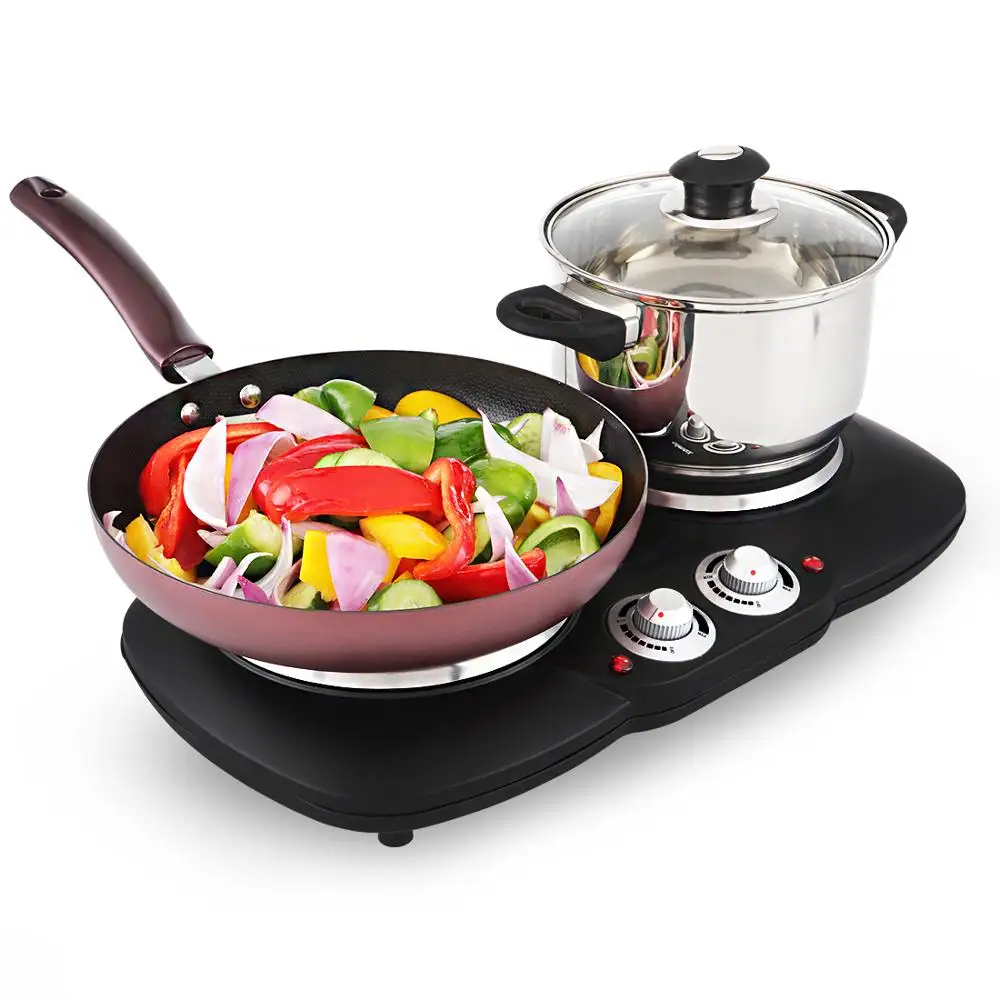 Hob Electrical Glass Heater German Kitchen Double Plate Burner Infrared Ceramic Stove Electric With Oven