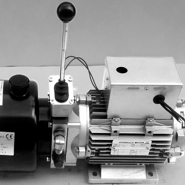 380V semi-electric stacker truck mini hydraulic power pack with hand valve