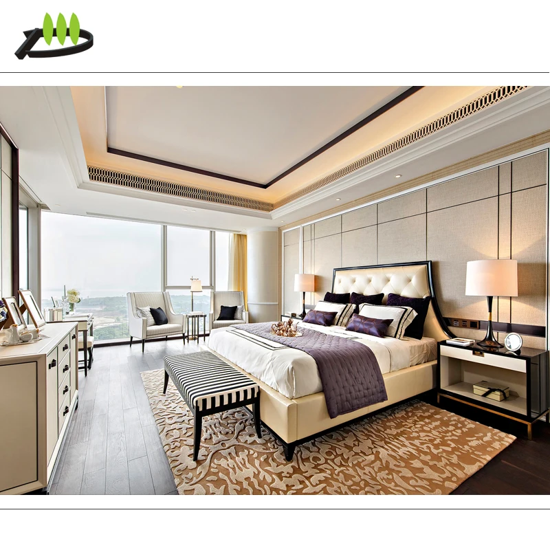 
Furniture hotel white 5 star antique bedroom furniture set 