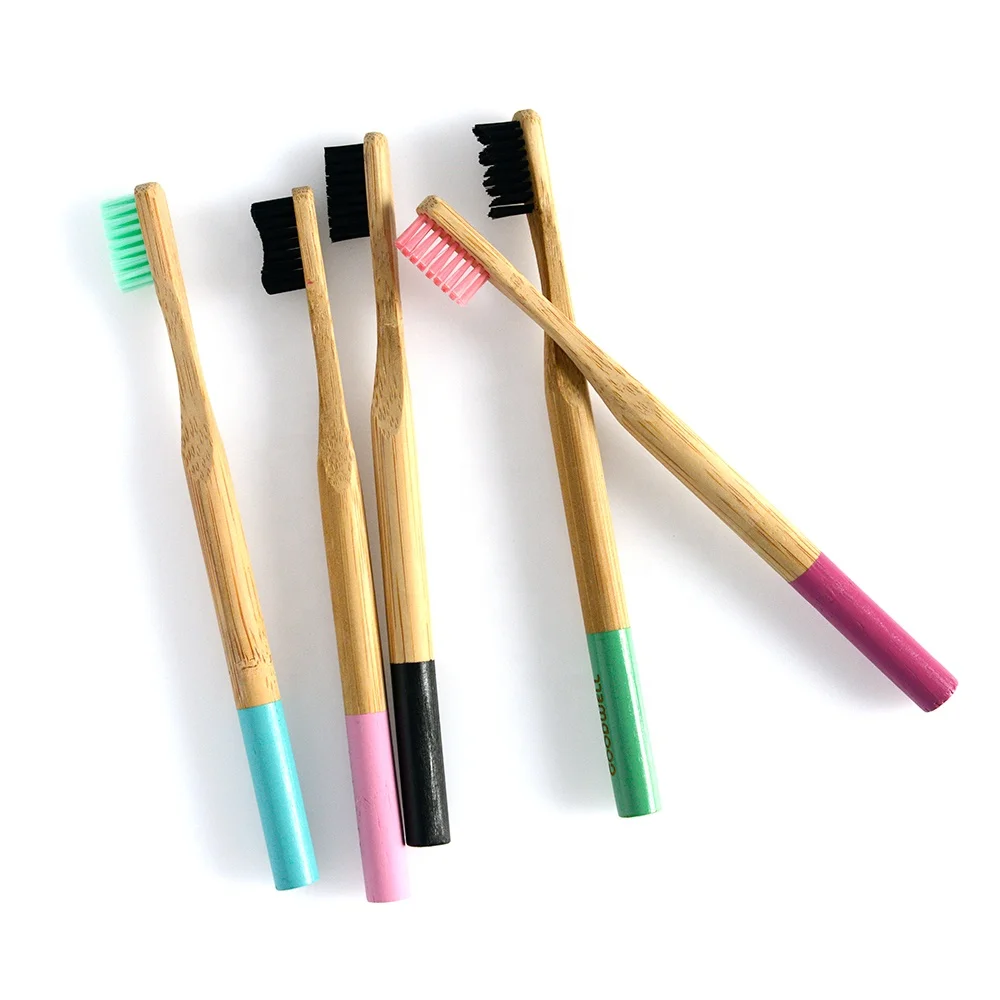 ZigZag Bristles Shape FSC Certified Round Toothbrush Bamboo