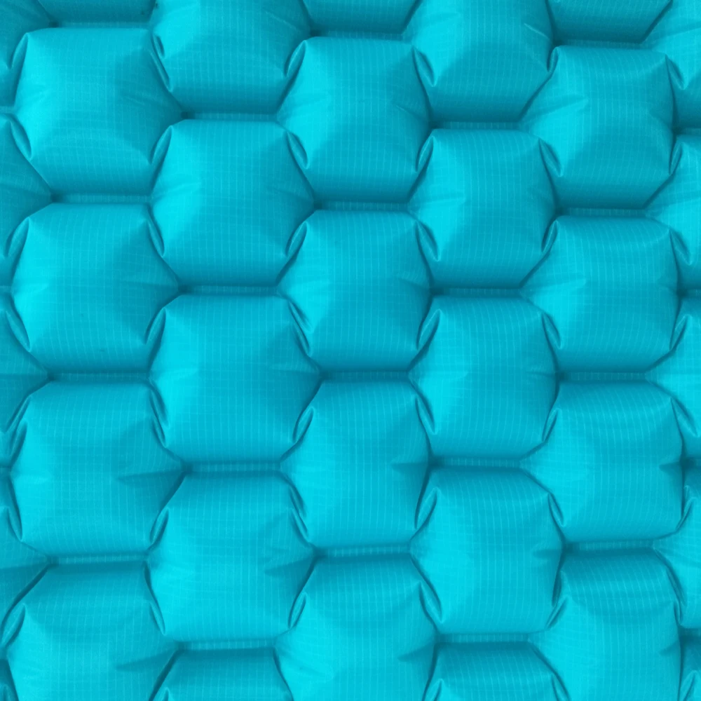 New Design Big Size 40D Nylon Camping Sleeping Inflatable Mattress Air Filled Mummy-shape Pad