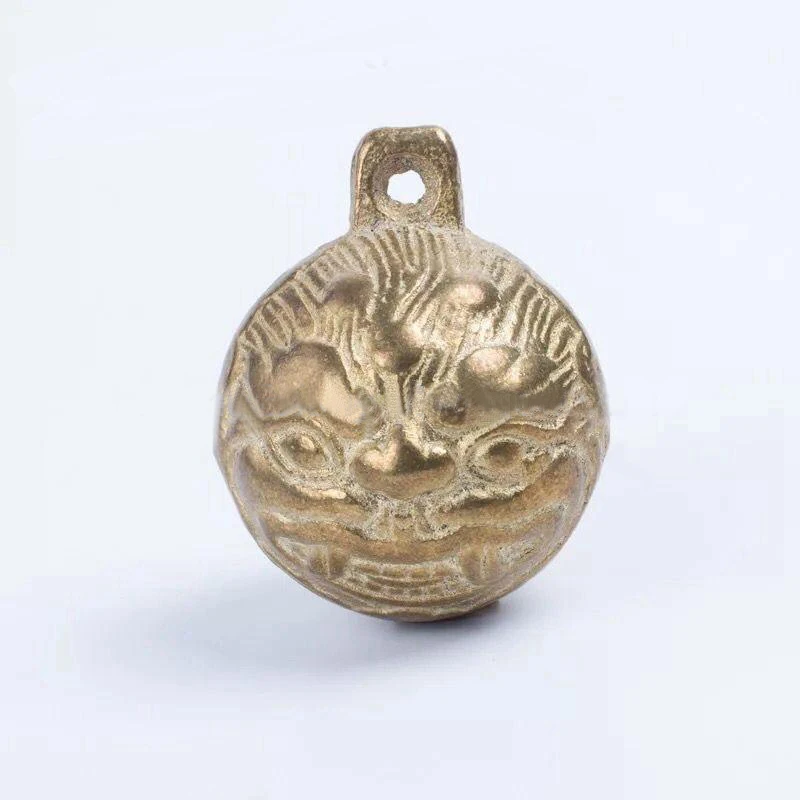 Brass Exorcise Evil Spirits Tiger Head Bells
