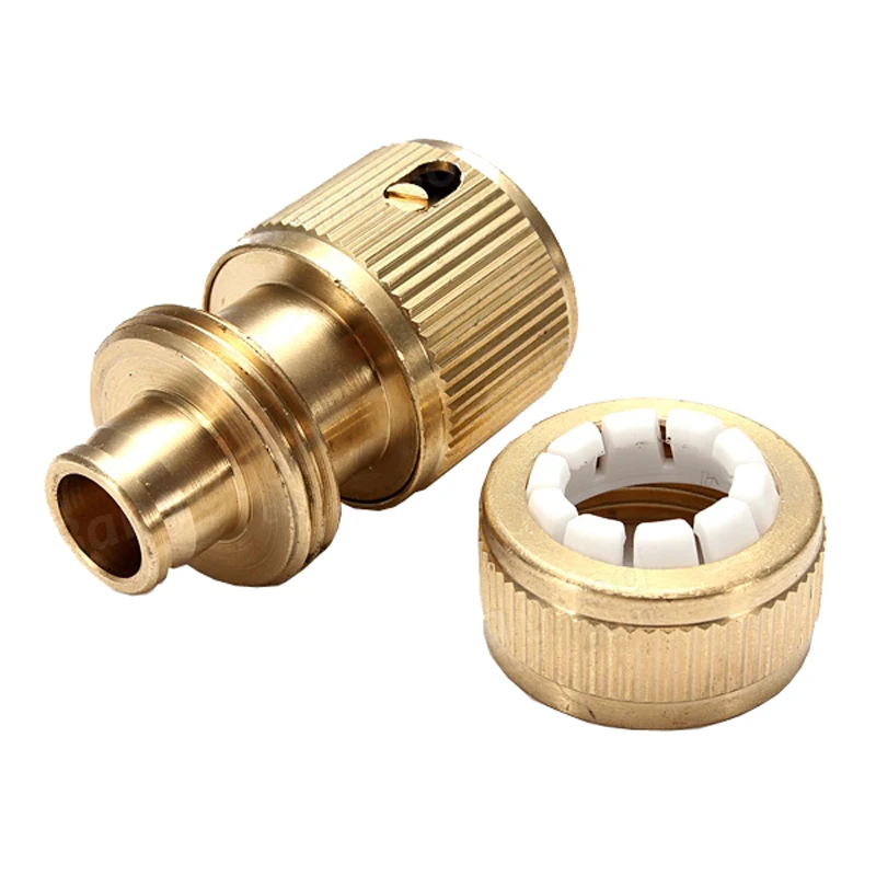 Brass garden hose quick connector 12mm