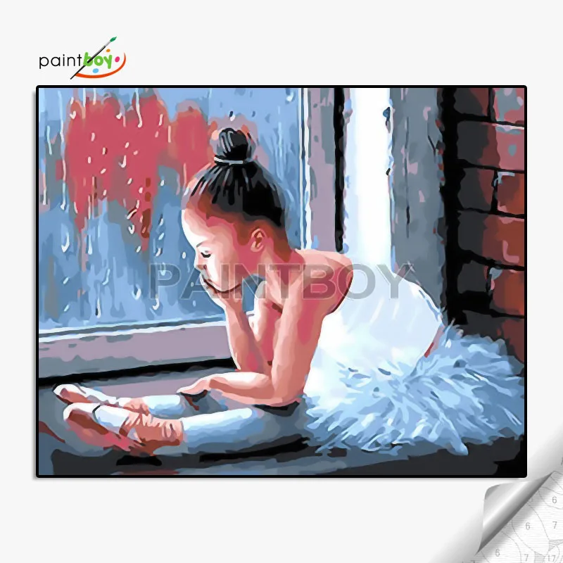 GX25790, балетные танцоры, новый популярный художественный набор «сделай сам», картина с номерами