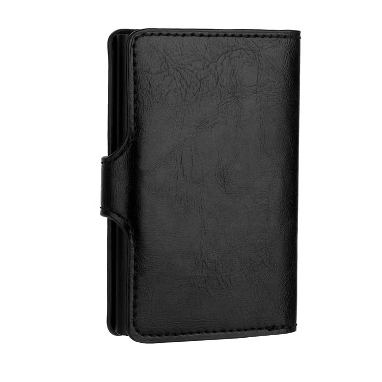 High quality anti RFID wallet aluminum ID card holder