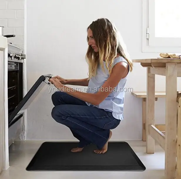 Office home PU foot massage standing desk kitchen mefoam anti fatigue floor mat