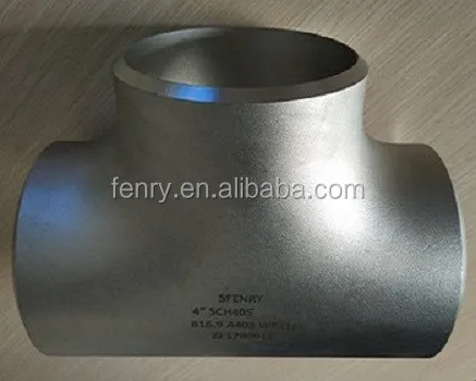 Sfenry Stainless Steel A403 WP316 SS Equal ASME B16.9 Tee