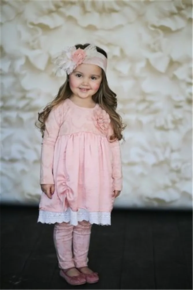 fall winter girls white lace long sleeve giggle moon boutique outfits