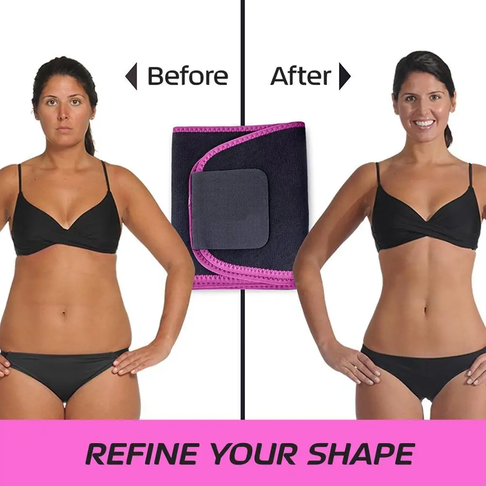 Fat Burner Waist Trainer Belt Slimmer Kit Weight Loss Wrap Low Back and Lumbar sweat belt burning waist trainer private label