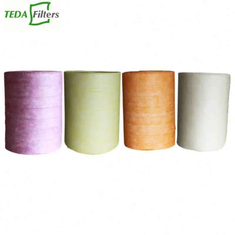 
air conditioner 6 pockets filter media cloth material 
